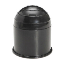 (As show, One size) Universal 50mm Trailer Ball Cover Ball Protection Hitch Ball Cover Towball (Black)