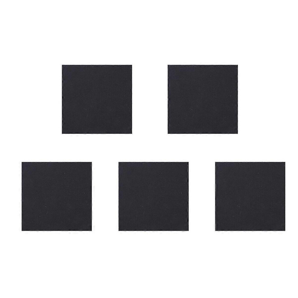Kricely (As Show, One Size) 5 Pcs Sponge Neoprene Rubber Anti-Vibration Pads Vibration Isolation Mats 150X150x5mm (Black)