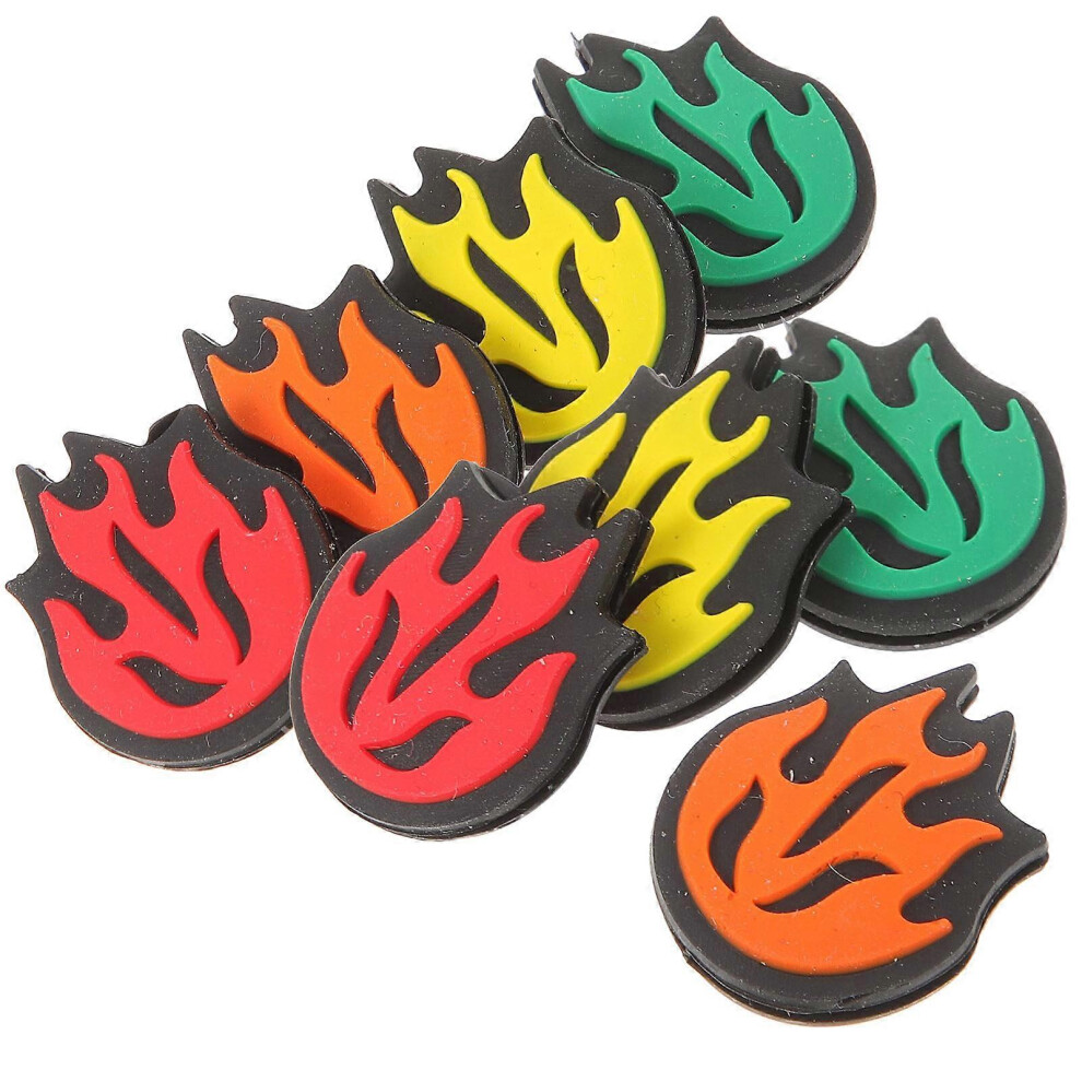 Kricely (As Show, One Size) 8Pcstennis Racket Vibration Absorbers Silicone Racket Dampeners Racket Damping Supplies For Gifts