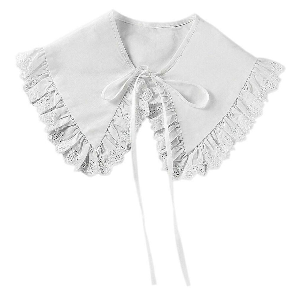Kricely (As Show, One Size) Lace Embroidered Ladies Fake Collar Decoration Shirt Detachable False Collar