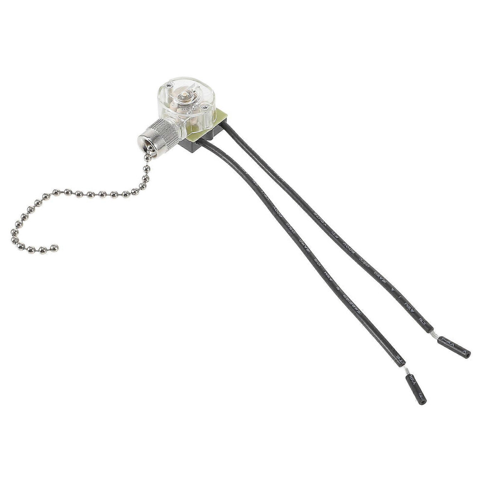 Kricely (As Show, One Size) 2Pcs Ceiling Fan Switch 2 Wire Ceiling Fan Switch Fan Pull Chain Switch Control