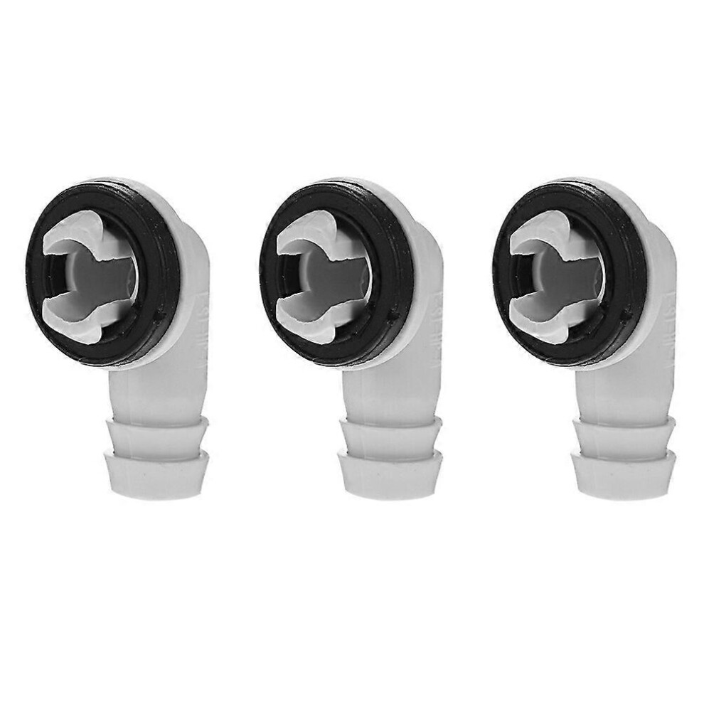 Kricely (As Show, One Size) 3Pcs Air Conditioner Drain Adapter Window Ac Unit Drain Hose Elbow Fitting