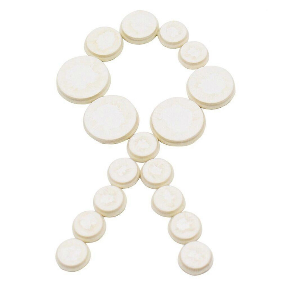 Kricely (As Show, One Size) 17 In 1 Replacement Felt Clarinet Woodwind Instrument Pads (White) White