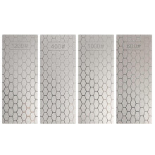 (As show, One size) 4pcs Diamond Sharpening Stone Rectangular Kitchen Knives Sharpening Stone