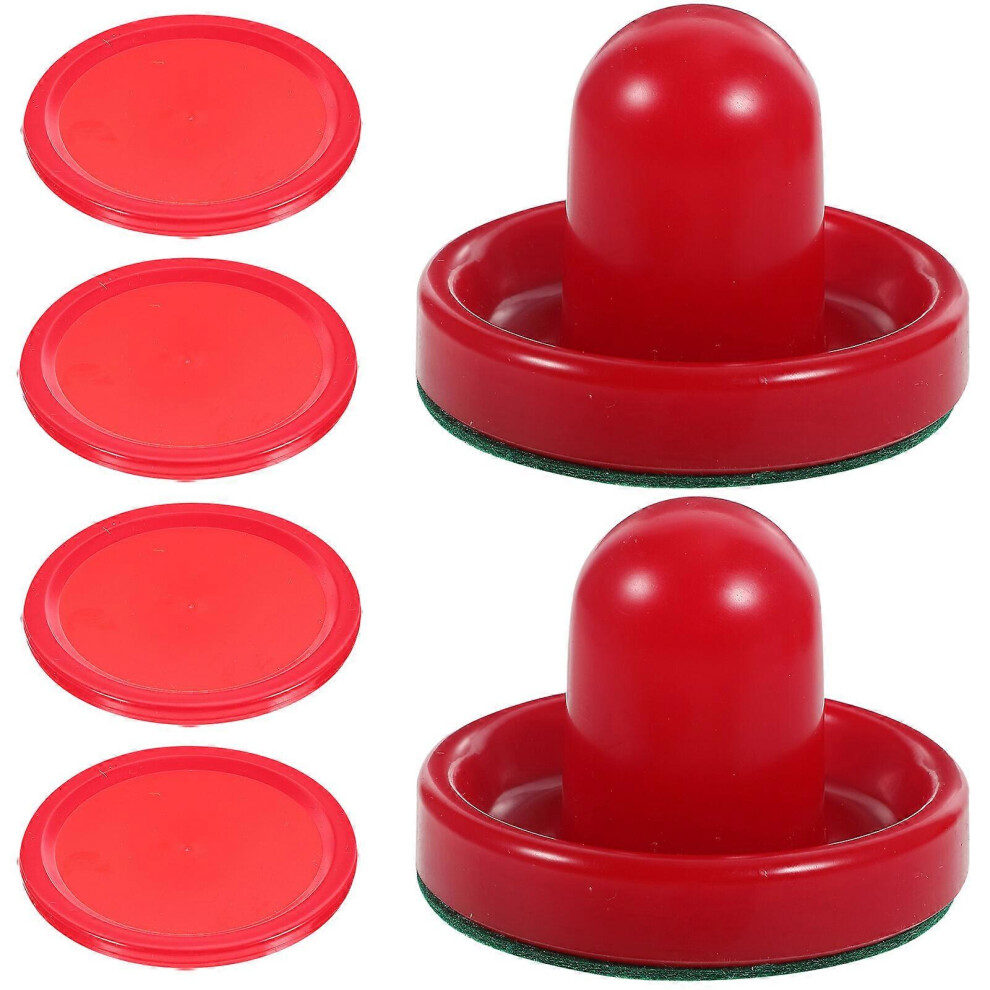 Kricely (As Show, One Size) 8Pcs 76Mm Air Hockey Pushers Pucks Replacement For Game Tables Goalies Header Kit Air Hockey Equipment Accessories (Red) Red