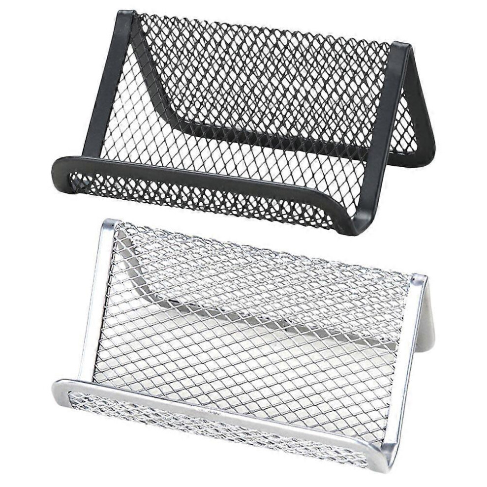 (As show, One size) 2Pcs Name Cards Stands Business Cards Bases Card Organizing Racks Name Card Organizers-image-OPC-PG7WJGZ-NEW