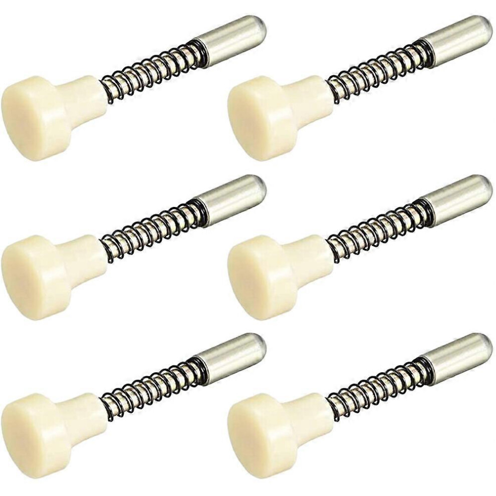 (As show, One size) 6pcs Baby Crib Fastening Fittings Spring-loaded  Screen Plunger Pin Latches