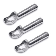 (As show, One size) 2 OZ Aluminum Ice Cream Scoop, Heat Conductive Handle, Non-Stick and Easy to Use, 3 PCS