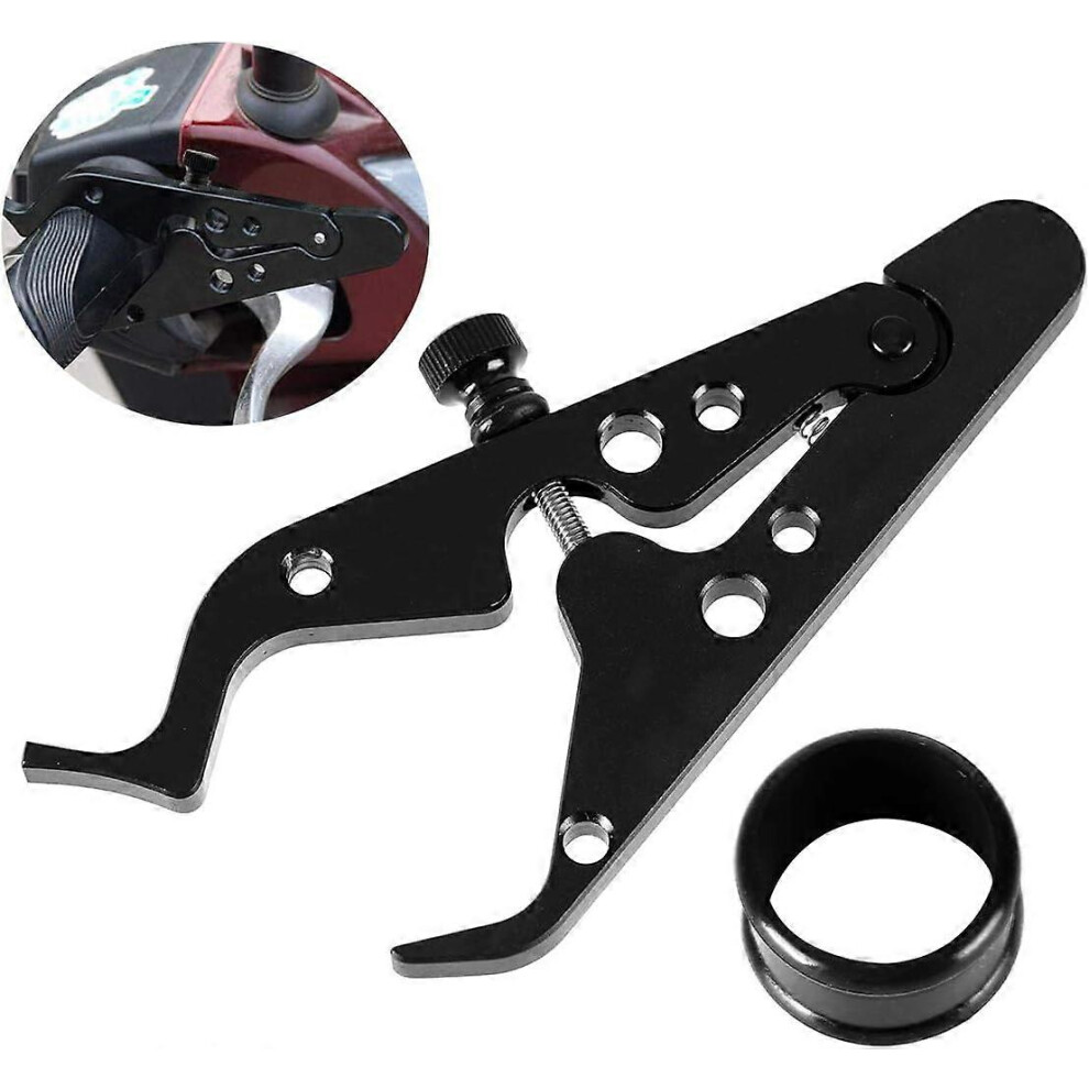 (As Show, One Size) Universal Motorcycle Throttle Assist, Lock Assist Cruise Control Clamp Handle 5093442607932