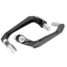 (As show, One size) Motorcycle Lever Guards, Universal 7/8 Inch Aluminum Alloy Motorcycle Handlebar Brake Protector (Silver)