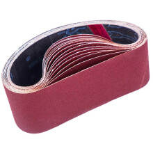 (As show, One size) Sanding Belt, 75 x 533 mm, Mixed Sanding Belts (3x Grit 80/120/150/240/400) for Belt Sanders15 pieces