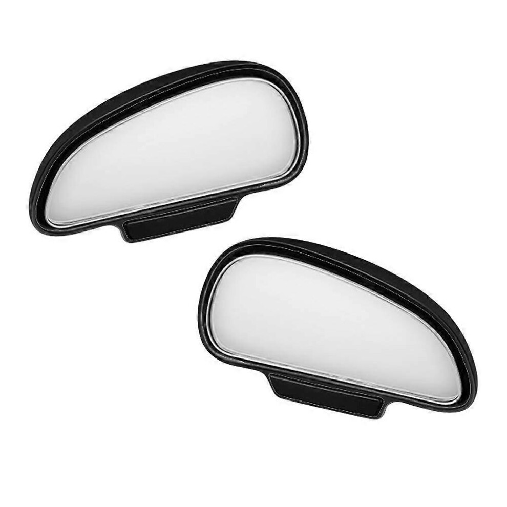 (As Show, One Size) 2Pcs Rear View, Wide Angle Car Blind Spot Mirror, 360 Degree Car Auxiliary Mirror (Black) Black 5093442656244
