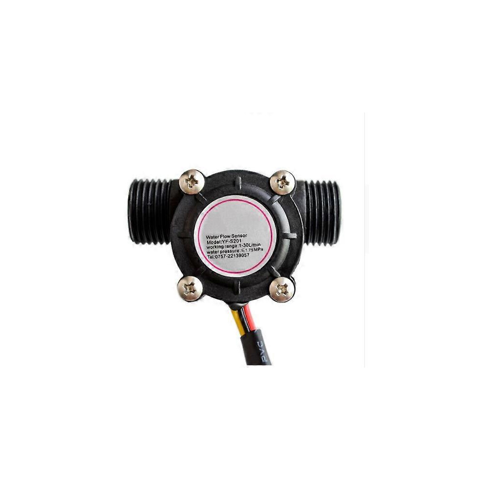(As Show, One Size) Yf-S201 1-30L/Min Water Flow Meter/Flow Sensor Water Flow Control Water Flow 5093442608496
