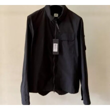 (Black, XXL) CP COMPANY Long Sleeve Zip Up Lens Overshirt/Jacket New Full range of UK sizes