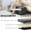 Homcom (Grey) HOMCOM Storage Ottoman with Lid, 112cm Bench Chest Box 3