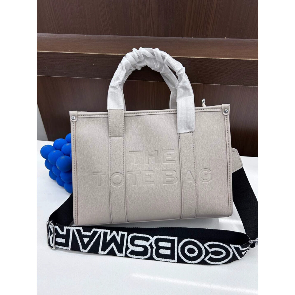 (Light Khaki) Large-Capacity Fashionable & Versatile Handbag Elegant Shoulder & Crossbody Tote Bag For Women Not,Specified