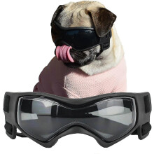 (Black, One size) Dog Goggles For Small Breed Dog Sunglasses, Easy Wear Dog Uv Sunglasses For Small/medium Puppy Dogs