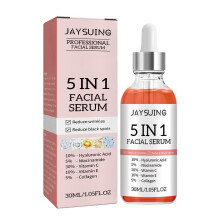 (serum 30ml) 5 In 1 Fade fine lines Firming Face Serum Moisturizing brightning Vitamin C Hyaluronic Acid Facial Serum