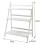 (White) Wooden Plant Stand Foldable Shelf 3 Tier 4