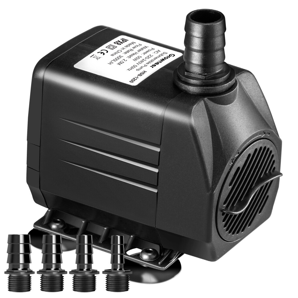 (55W 3000L/H) Water Pump Feature Fountain Garden Aquarium