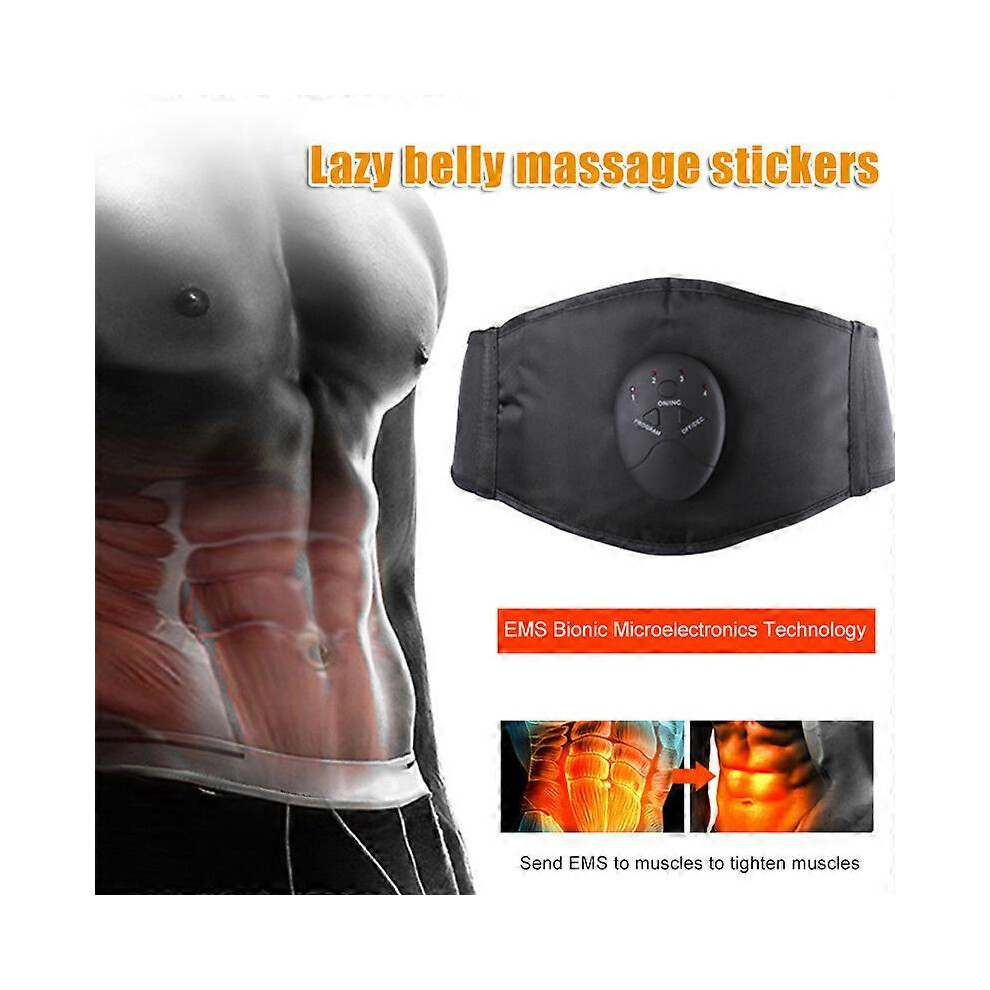 (As show, One size) Smart Abdominal Muscle Belt Stimulator Slimming Equipment Portable for Home Fitness Training New-image-OPC-PG7WXTC-NEW