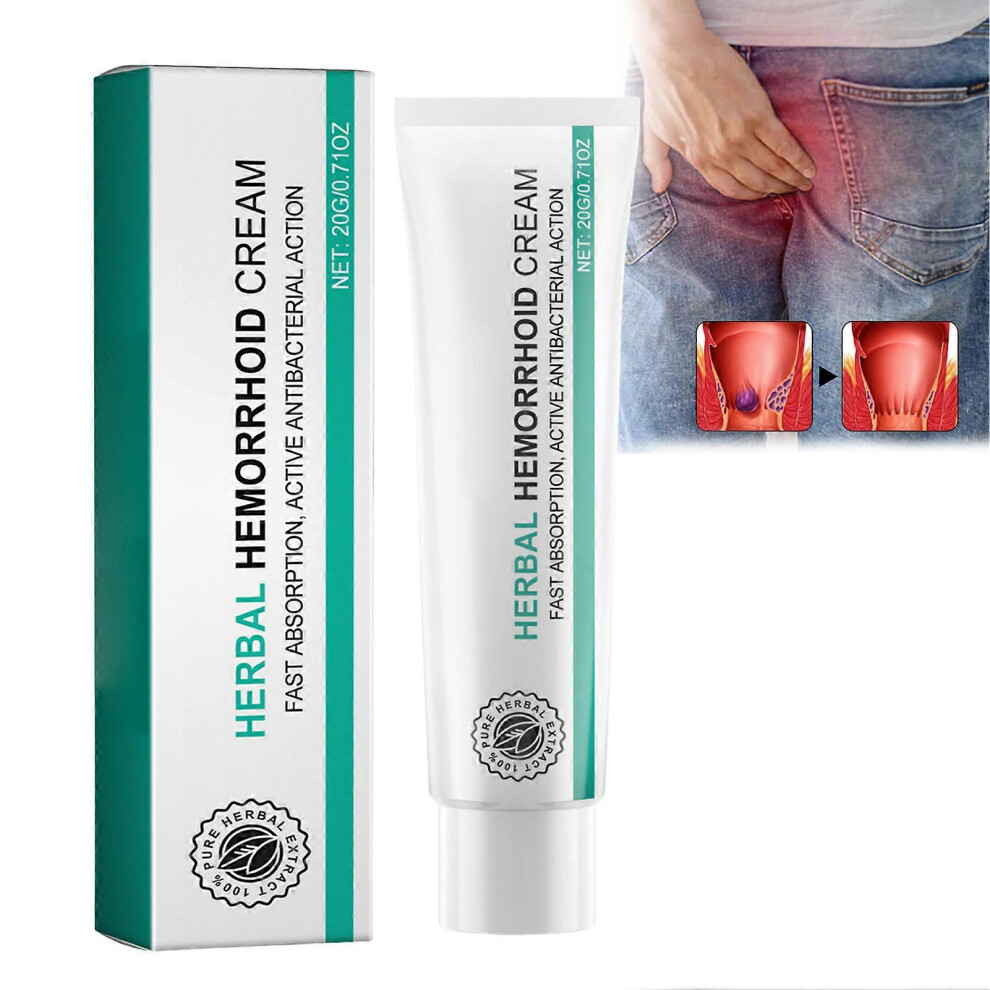 Cream (1Pc, One Size) 1-3Pcs Natural Herbal Hemorrhoid Mild And Non-Irritating Hemorrhoid Treatment For Relieving Burning Itching Swelling