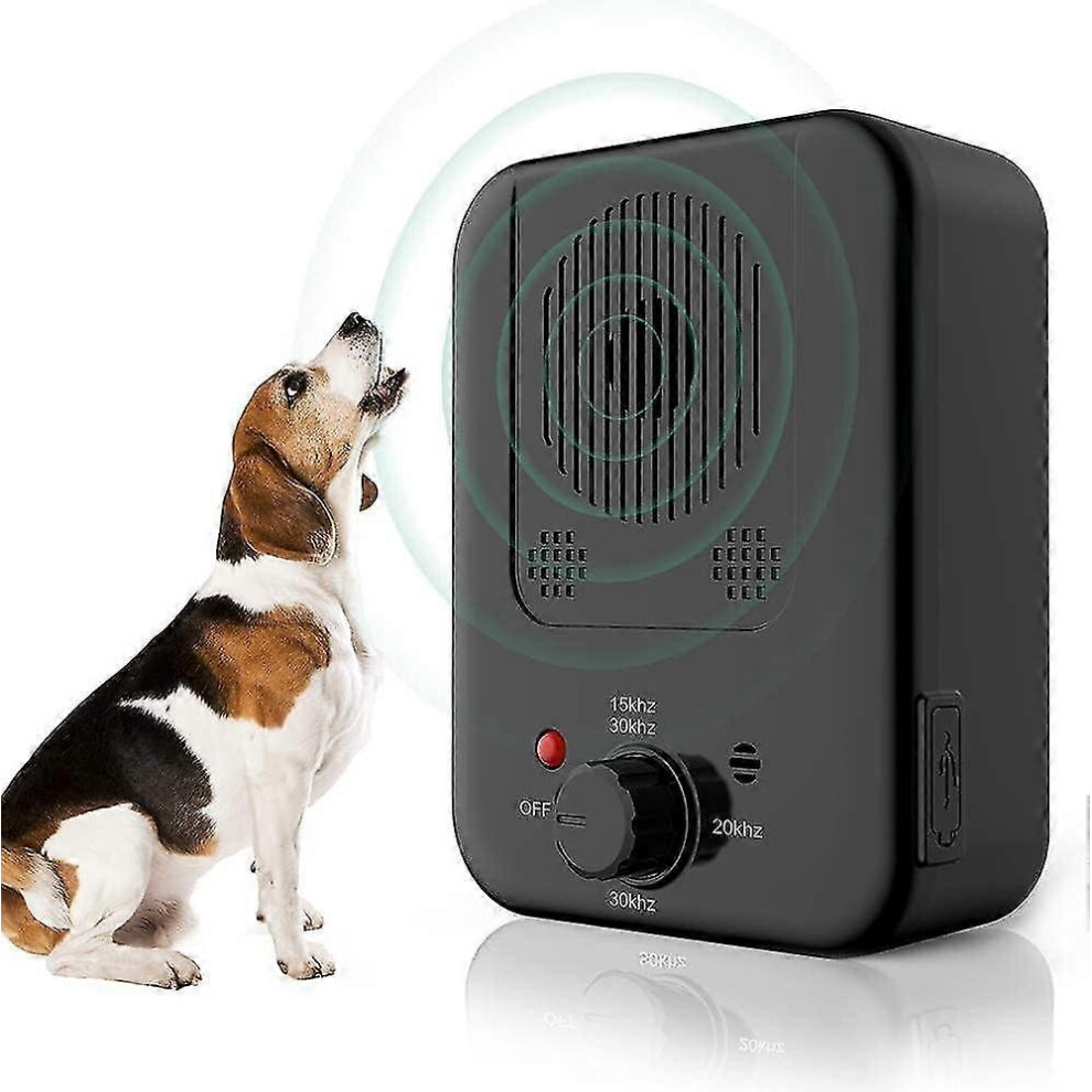 (M, One size) 2024 Dog Anti Bark Device Adjustable Frequency 3 Ultrasonic Anti Bark Device Dog Training Anti Bark
