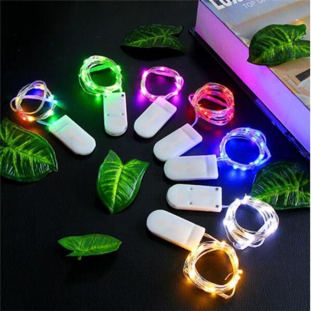 (multicolor) 10 LED Battery Power LED string light fairy power copper colorful