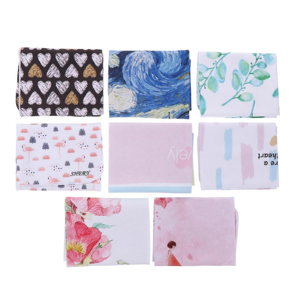 Kricely (As Show, One Size) 8Pcs Glasses Cleaning Cloths Wiping Cloths Lens Cleaning Cloths (Assorted Color)