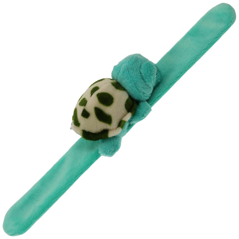 Kricely Blue (, One Size) Turtle Slap Bracelet Plush Stuffed Slap Wristband Decorative Cartoon Stuffed Animal Hugger Slap Bracelet