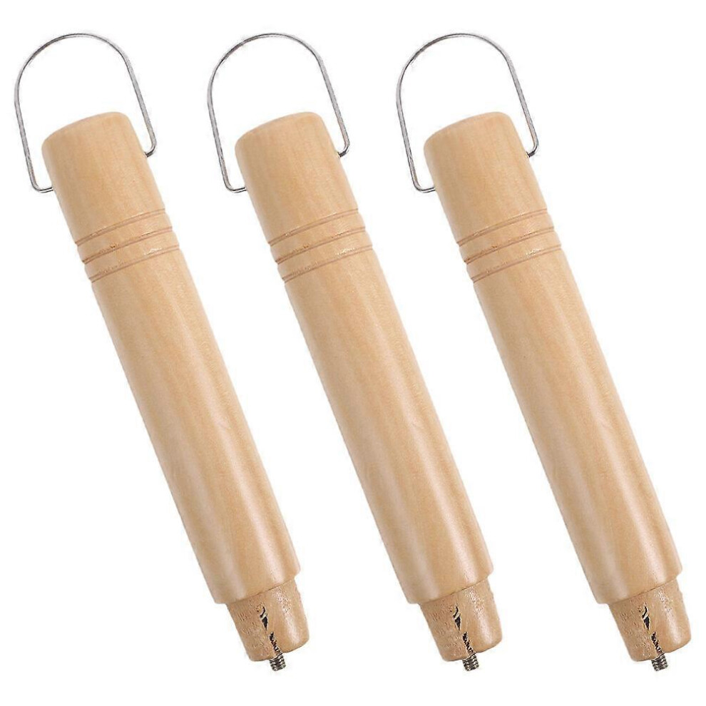 Kricely (As Show, One Size) 3Pcs Pan Handle Replacement Handles For Pots Pan Wooden Pot Handle Grip Saucepan Handle