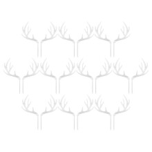(As show, One size) 20Pcs Reindeer Antlers Cake Picks Christmas Cupcake Picks Deer Antler Cake Decoration