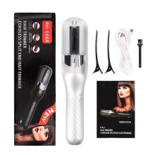 (White) Automatic Split End Trimmer for Split Hair, Damaged Hair Repair, Hair Care, Cordless Hair Trimmer