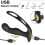 (black) Male Prostate Massage Remote Anal Vibrator 10 Speeds Delay Ejaculation Cock Ring Testis Stimulate Anus Plug Butt 4