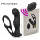 (black) Male Prostate Massage Remote Anal Vibrator 10 Speeds Delay Ejaculation Cock Ring Testis Stimulate Anus Plug Butt 1