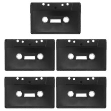 (As show, One size) 5pcs Recording Blank Audio Tape Blank Cassette Tape Empty Cassette Tape DIY Wall Decor