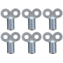 (Silver 6, One size) 6pcs Radiator Keys Gas Keys Radiator Tail Keys Radiator Air Vent Keys for Bleeding