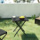 Square Folding Outdoor Rattan Bistro Dining Table 1