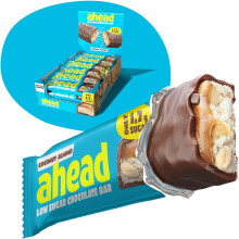 ahead Keto Chocolate Bars 18 x 35g Coconut Almond Low Carb Sugar Free 100% Natural with MCT-Fats Keto Snacks & Healthy Snacks