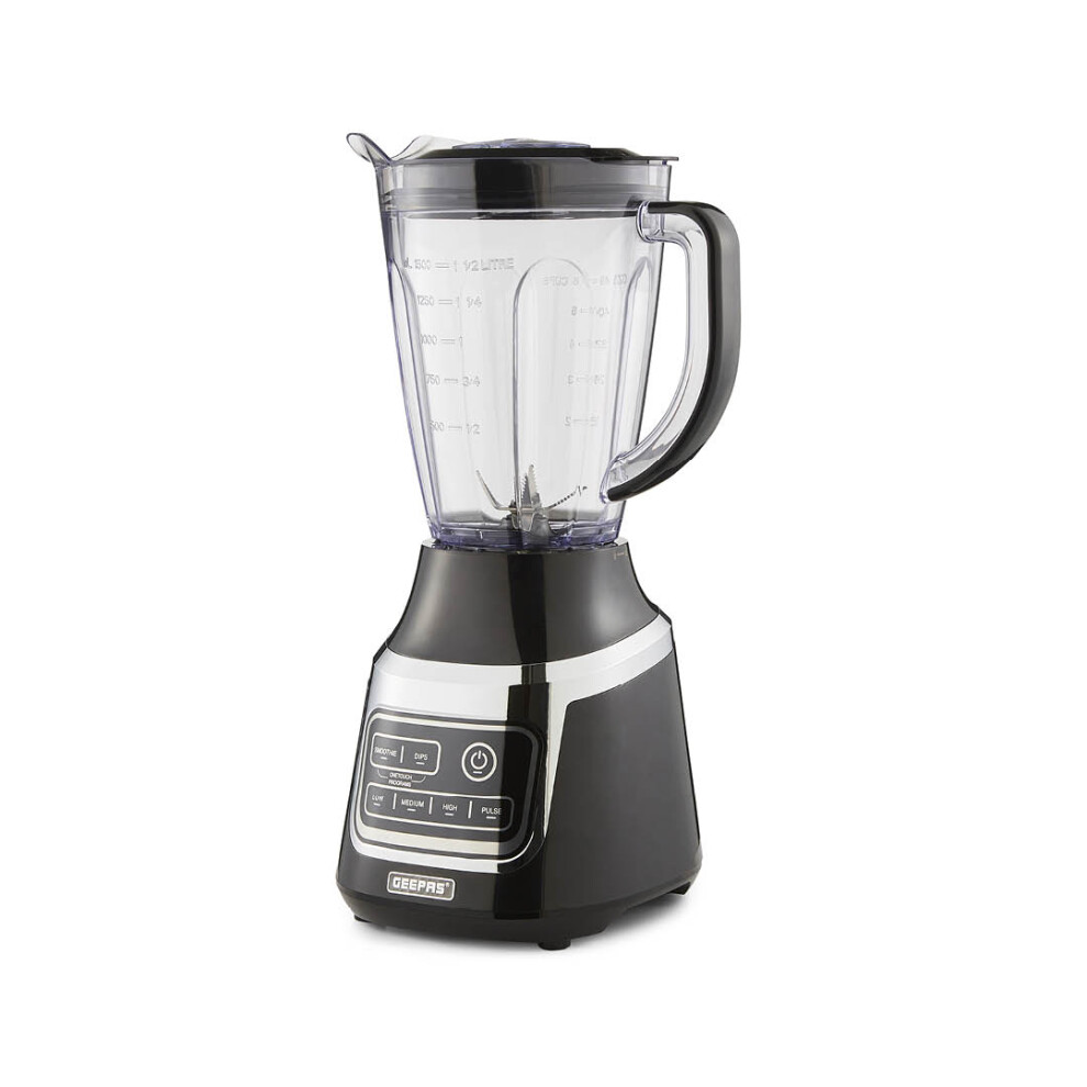 GEEPAS Professional Blender 900W 1.5LBPA Free Container StainlessSteel