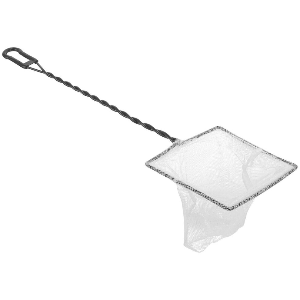 Kricely (As Show, One Size) Aquarium Fishing Net Multi-Use Metal Fishing Tool Fine Fish Net Fishing Supply
