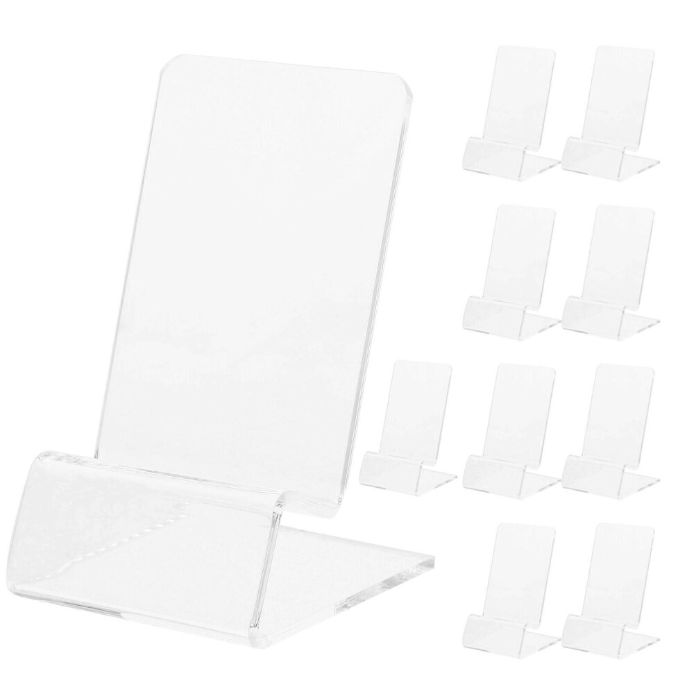 Kricely (As Show, One Size) 10Pcs Acrylic Cell Phone Stands Phone Display Stands Desk Phone Display Holders