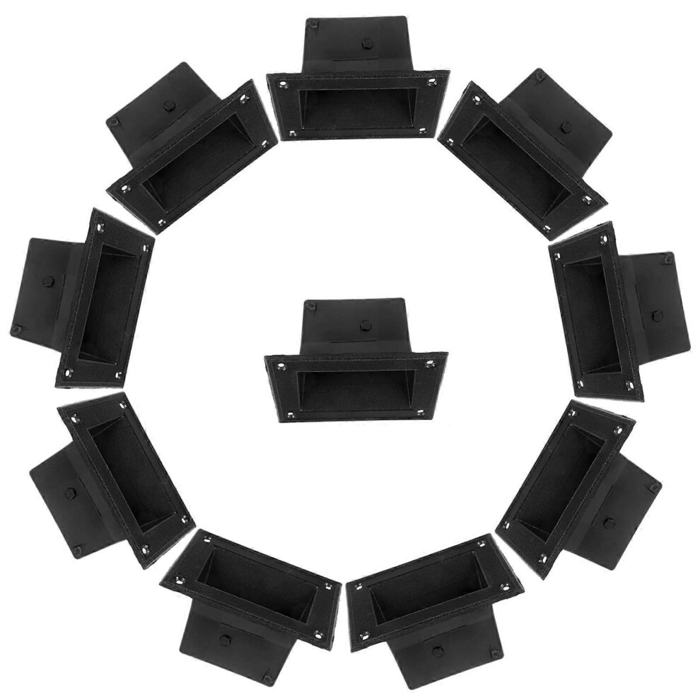 Kricely (As Show, One Size) 10Pcs Speaker Cabinet Handles Recessed Pulls Chest Handles Audio Speaker Accessories