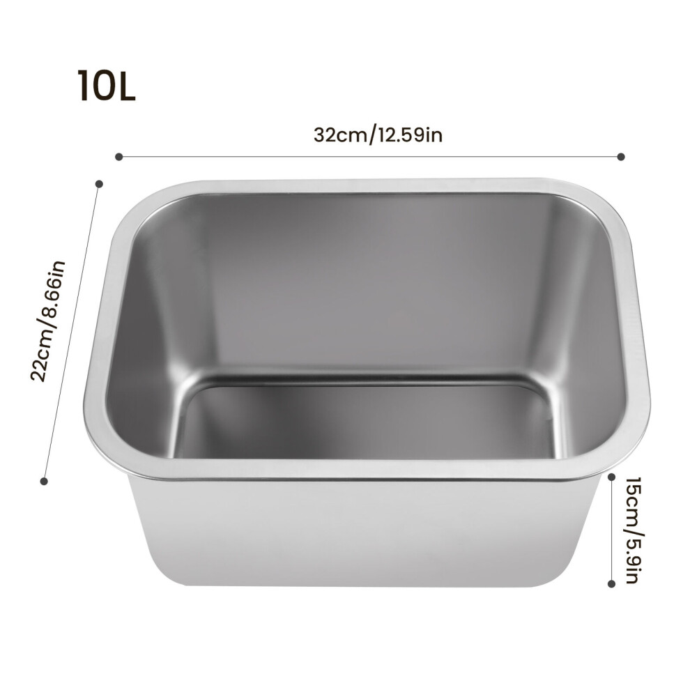 (S-1x Bowl) 2-in-1 Stainless Steel Dish Tub Washing Up Bowl-image-OPC-PG7XP8G-NEW