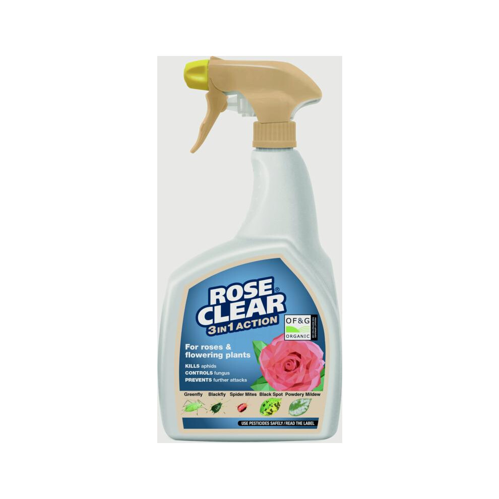Rose Clear Ultra Gun 1L Contact & Systemic Insecticide and Fungicide Spray