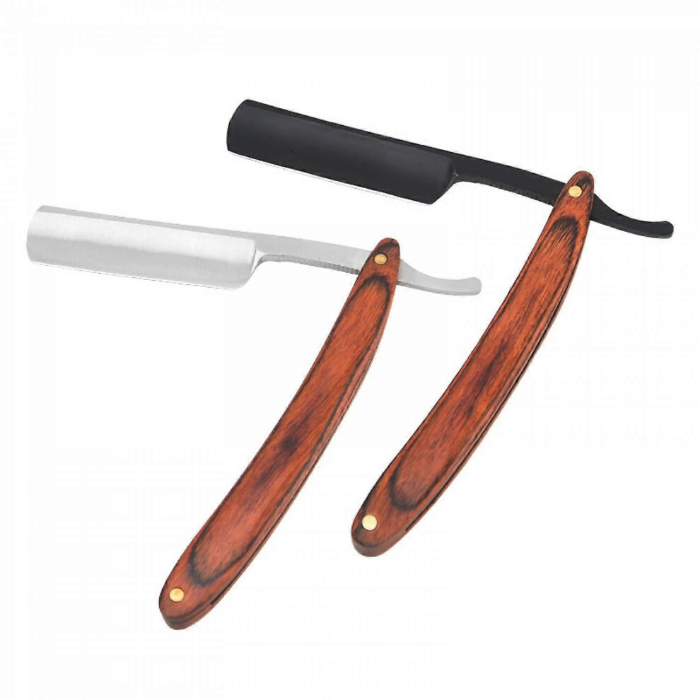 Straight Razor with Strope - Professional Straight Edge Barber Razor Premium Stainless Steel Shaver Razor with Shaving Strop for Men Home & Salon Groo