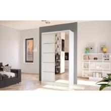 (Full White ) Easy Diego 3 Sliding Door Wardrobe 100cm