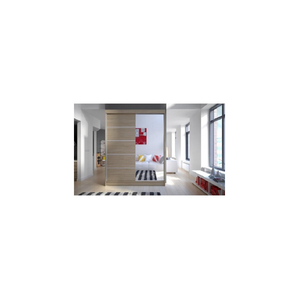(Full Sonoma) Easy Sliding Door Wardrobe 150cm Fast Delivery