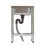 Commercial Square Kitchen Sink with Single Bowl Basin Grid Shelf 3