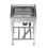 Commercial Square Kitchen Sink with Single Bowl Basin Grid Shelf 1
